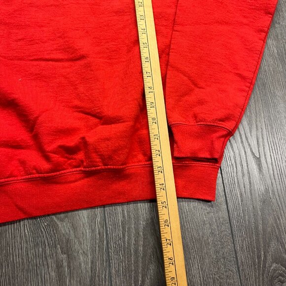 Full Send Nelk Boys Red Sweatshirt Small Mens Spell Out - Picture 6 of 8